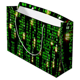 Grand Sac Cadeau Matrice de code