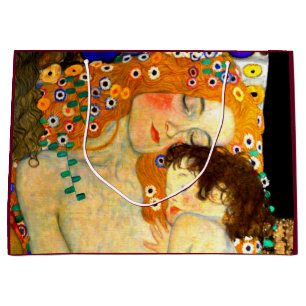 Grand Sac Cadeau Mère et enfant par art Nouveau de Gustav Klimt