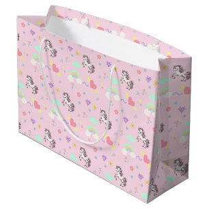 Grand Sac Cadeau mignonne licorne magique princesse fille anniversa