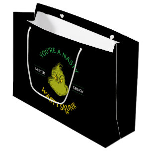 Grand Sac Cadeau Mister Grinch   Vous êtes un sale con