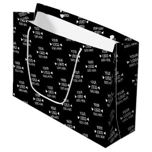 Grand Sac Cadeau Modèle de logo d'entreprise personnalisable facile