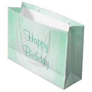 Grand Sac Cadeau Modèle moderne de joyeux anniversaire de couleur v