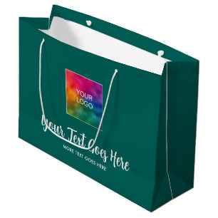 Grand Sac Cadeau Modèle personnalisé Téléchargez votre logo d'entre