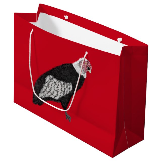 Grand Sac Cadeau Modern cool condor (Devant Angle)