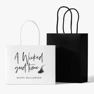 Grand Sac Cadeau Moderne Une Citation Du Bon Temps   Bonne Hallowee