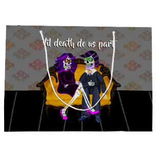 Grand Sac Cadeau Moderne Vintage jusqu'à la mort Ne nous séparons-n