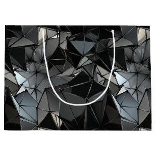 Grand Sac Cadeau monochrome sans fin :
