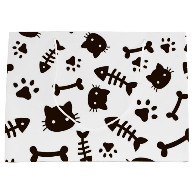 Grand Sac Cadeau Motif (Devant)