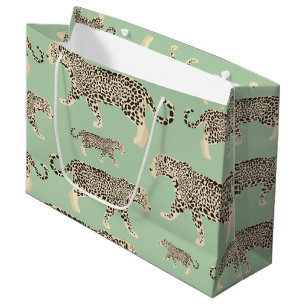 Grand Sac Cadeau Motif animal Jungle Jaguar