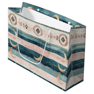 Grand Sac Cadeau Motif céleste du Sud-Ouest - Style désert