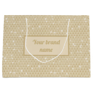 Grand Sac Cadeau Motif de champagne de luxe