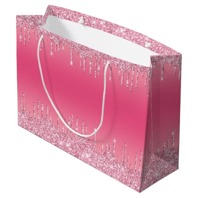 Grand Sac Cadeau Motif de pastèque (Dos Angle)