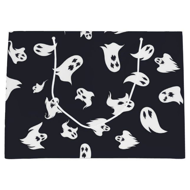 Grand Sac Cadeau Motif fantôme (Devant)