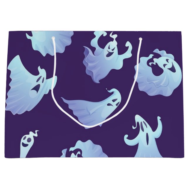 Grand Sac Cadeau Motif fantôme (Devant)