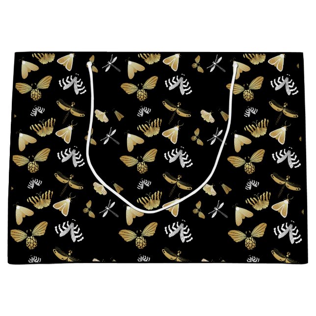 Grand Sac Cadeau Motif papillon céleste de papillon (Devant)