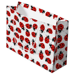 Grand Sac Cadeau Motif Red Ladybug