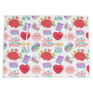 Grand Sac Cadeau Motivation de la santé mentale