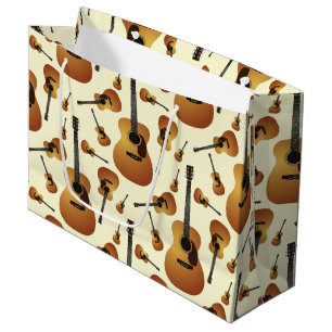 Grand Sac Cadeau Musicien de guitare acoustique professeur de musiq