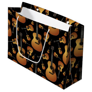 Grand Sac Cadeau Musicien de guitare acoustique professeur de musiq