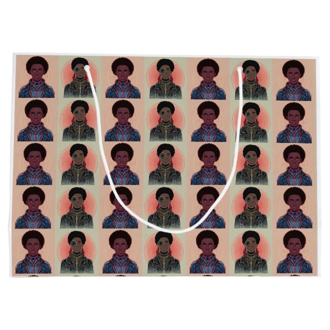 Grand Sac Cadeau MutedColor Afrofuturist Kings (Dos)