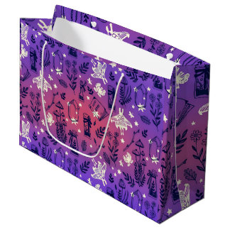 Grand Sac Cadeau Mystique de cuisine rose et violet