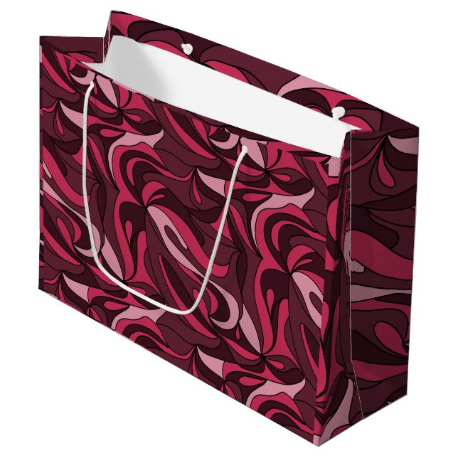 Grand Sac Cadeau Mystique Magenta (Devant Angle)