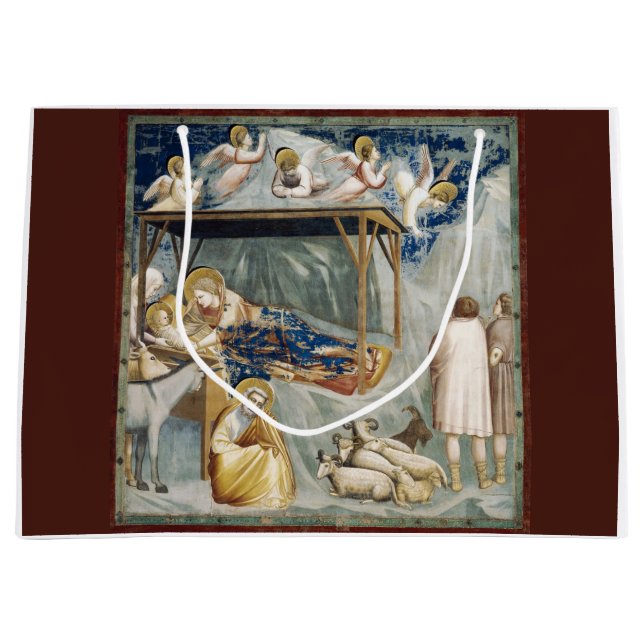 Grand Sac Cadeau Navitité (Naissance de Jésus-Christ) (par Giotto) (Devant)