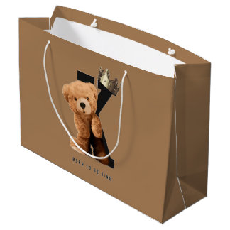Grand Sac Cadeau Né pour être roi !