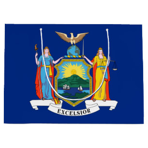 Grand Sac Cadeau New York : The Empire State, Home Big Apple Flag