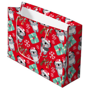 Grand Sac Cadeau Noël à Cute Koala