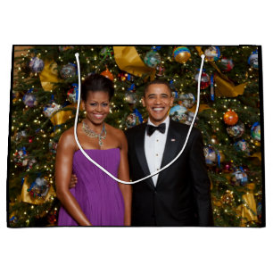 Grand Sac Cadeau Noël du président Barack Obama et de Michelle