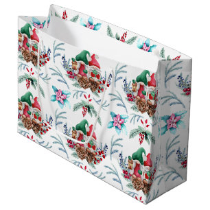 Grand Sac Cadeau Noël Gnome