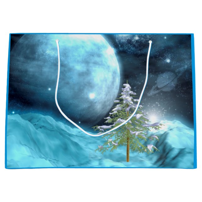 Grand Sac Cadeau Noël Otherwordly (Devant)