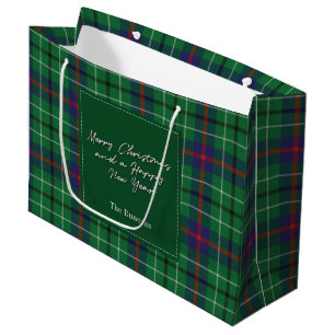 Grand Sac Cadeau Noël Plaid Holidays Clan Duncan Tartan