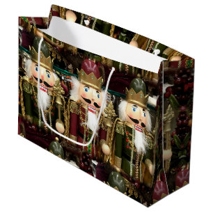 Grand Sac Cadeau Noisette Soldats Noël