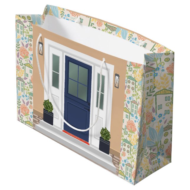 Grand Sac Cadeau Nouveau domicile (Dos Angle)