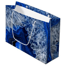 Nuit Bleu Indigo Agate Minéral Quartz Gemstone