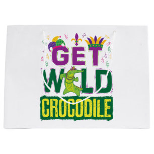 Grand Sac Cadeau Obtenez le crocodile sauvage Mardi Gras Alligator