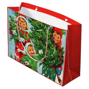 Grand Sac Cadeau Obtenir l'arbre de Noël