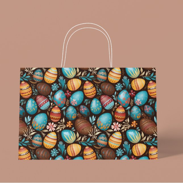 Grand Sac Cadeau Oeufs de Pâques Chocolat (Créateur téléchargé)