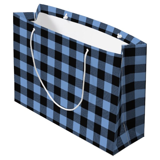 Grand Sac Cadeau Oh Deer Baby shower Blue Boy (Dos Angle)