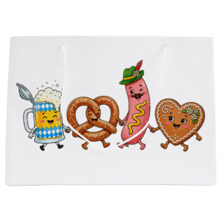 Grand Sac Cadeau Oktoberfest Oie Lederhosen Bavarois Fête