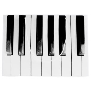 Grand Sac Cadeau Old Torn Piano Keys Cool Amusants
