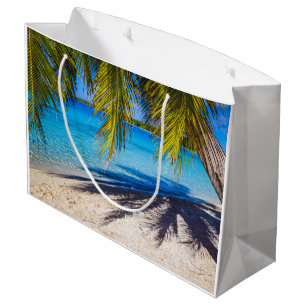 Grand Sac Cadeau Ombres sur la plage