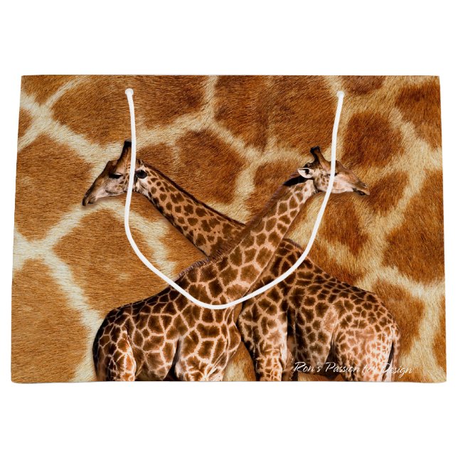 Grand Sac Cadeau Options de la girafe 1A (Devant)