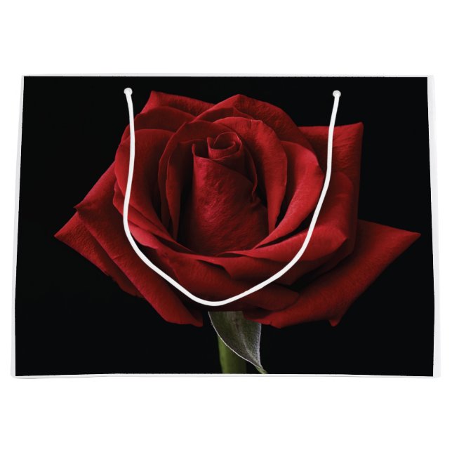Grand Sac Cadeau oreiller rouge (Devant)