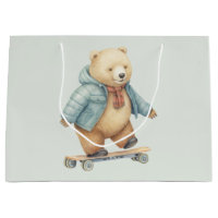 Ours en peluche sur planche à roulettes