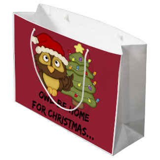 Grand Sac Cadeau OwlBeHome4Christmas