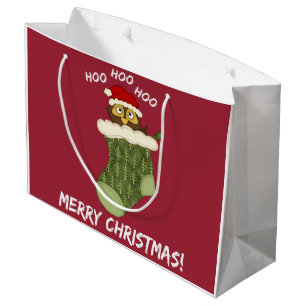 Grand Sac Cadeau OwlHooHooChristmas