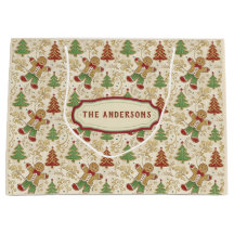 Pain d'épices vintage Homme & Arbres de Noël Perso